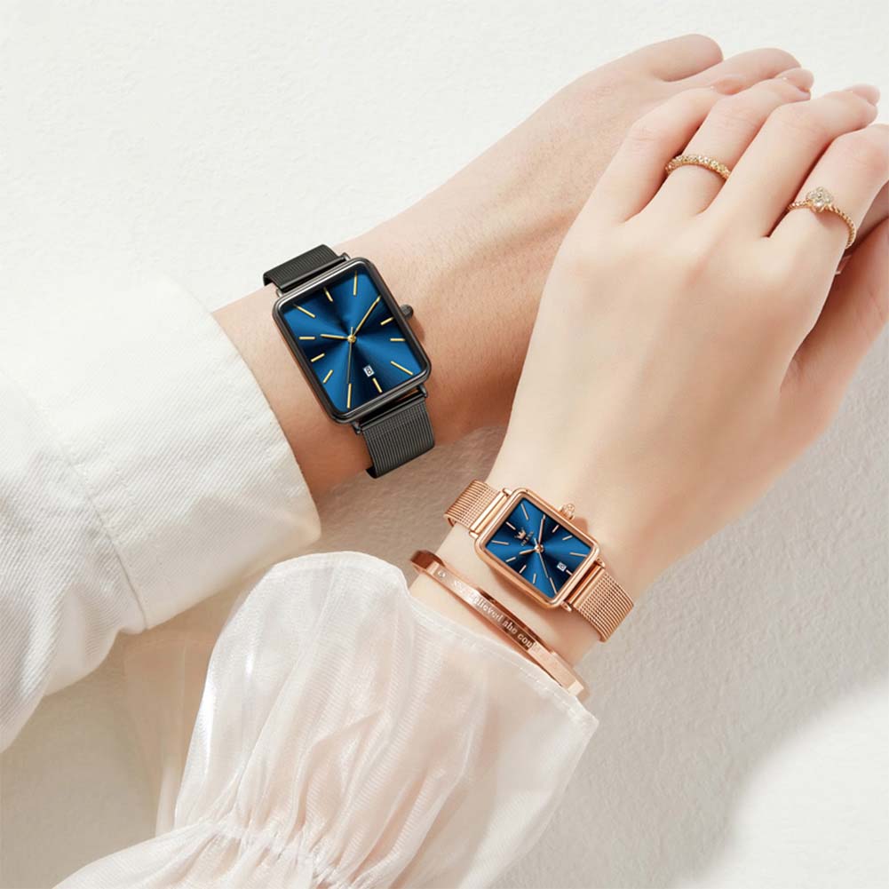 Luxury Square Quartz Couple Watch